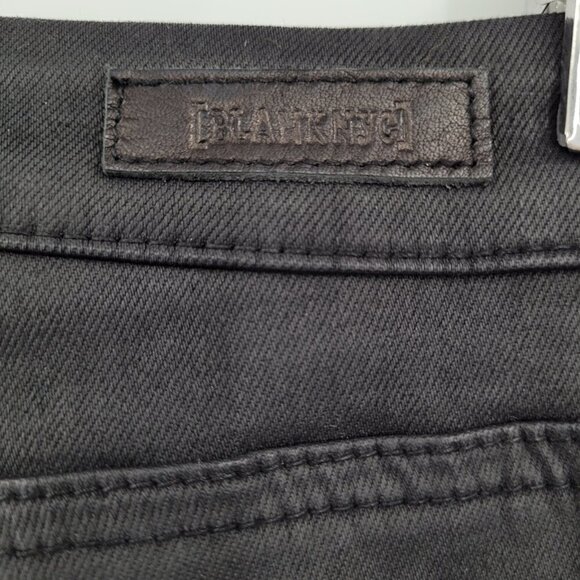 Blank NYC Coated Black Baxter Rib Cage Jeans Straight Leg - Picture 8 of 11